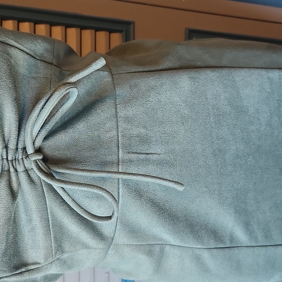 Miami for Francesca’s Ruched Sage Green Mini Dress - Picture 4 of 13